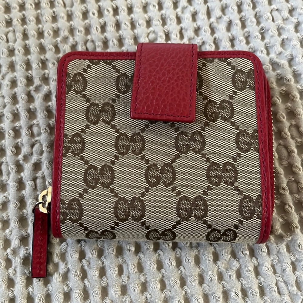 Gucci Bree GG and Red Wallet